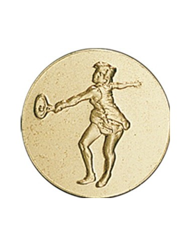 DISCO DORADO TENIS FEMENINO Ø 5 CM