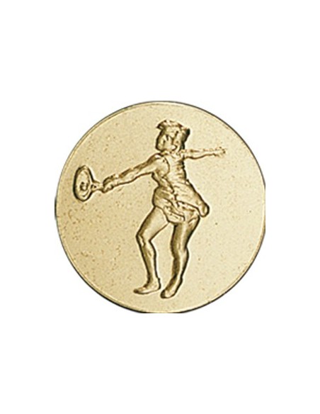 DISCO DORADO TENIS FEMENINO Ø 5 CM