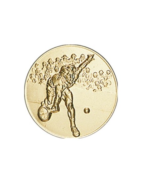 DISCO DORADO TENIS MASCULINO Ø 5 CM