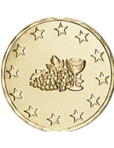 DISCO DORADO 1ª COMUNION Ø 5 CM