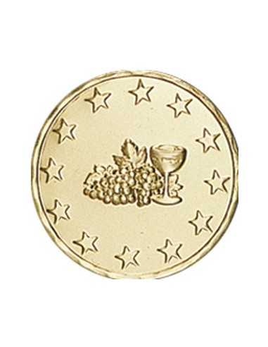 DISCO DORADO 1ª COMUNION Ø 5 CM