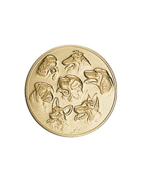 DISCO DORADO PERROS Ø 5 CM