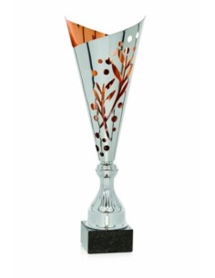 Copa linea Diseño Plata/Cobre