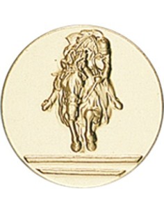 DISCO DORADO CABALLO Ø 5 CM