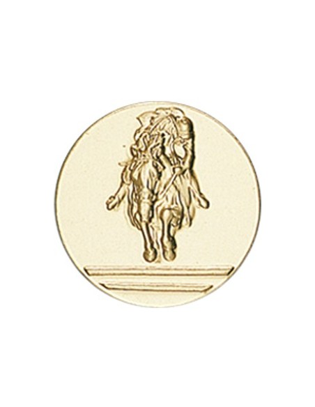 DISCO DORADO CABALLO Ø 5 CM