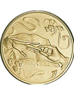 DISCO DORADO BODA Ø 5 CM