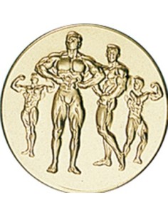 DISCO DORADO CULTURISMO MASCULINO Ø 5 CM