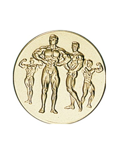 DISCO DORADO CULTURISMO MASCULINO Ø 5 CM