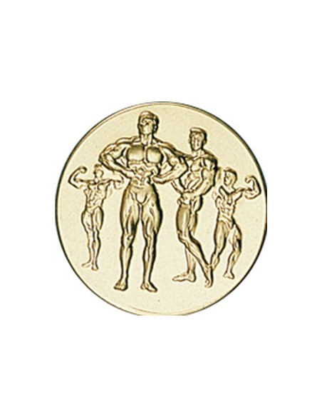 DISCO DORADO CULTURISMO MASCULINO Ø 5 CM