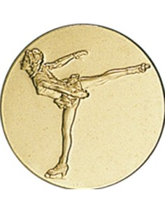 DISCO DORADO PATINAJE FEMENINO Ø 5 CM