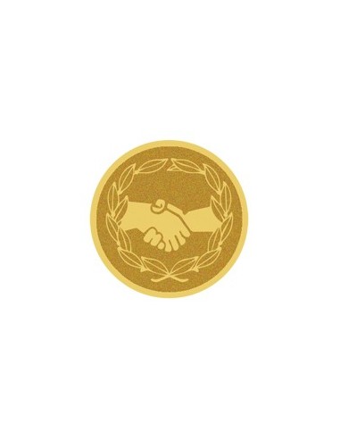 DISCO DORADO AUTOADHESIVA MANOS Ø 2,5 CM