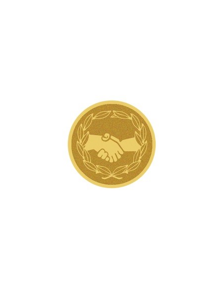 DISCO DORADO AUTOADHESIVA MANOS Ø 2,5 CM