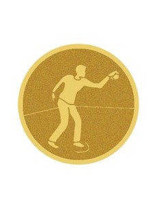 DISCO DORADO AUTOADHESIVA PETANCA Ø 2,5 CM