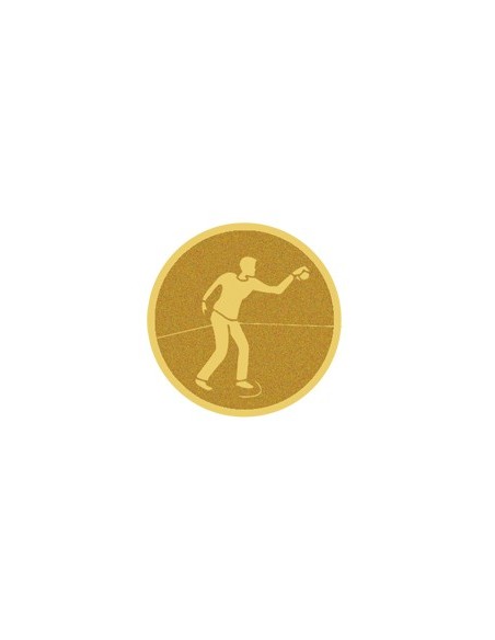 DISCO DORADO AUTOADHESIVA PETANCA Ø 2,5 CM