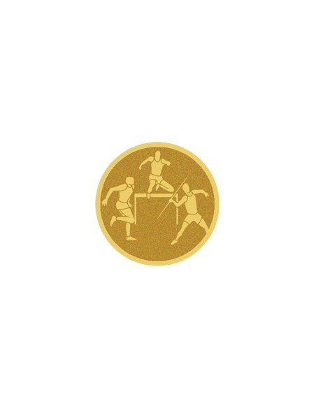 DISCO DORADO AUTOADHESIVA TRIAHLON Ø 2,5 CM - LM3