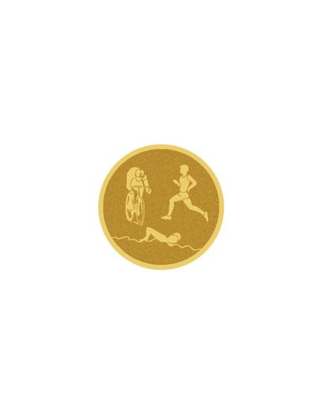 DISCO DORADO AUTOADHESIVA TRIAHLON Ø 2,5 CM - LM14