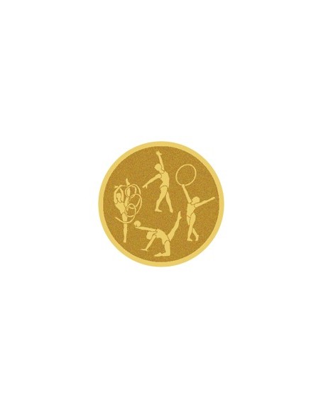DISCO DORADO AUTOADHESIVA GIMNASIA RITMICA Ø 2,5 CM