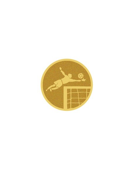 DISCO DORADO AUTOADHESIVA PORTERIA Ø 2,5 CM
