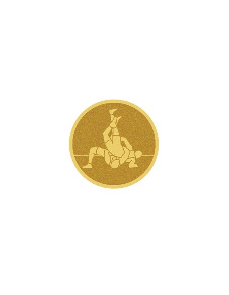 DISCO DORADO AUTOADHESIVA LUCHA Ø 2,5 CM