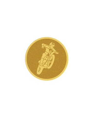 DISCO DORADO AUTOADHESIVA MOTO Ø 2,5 CM