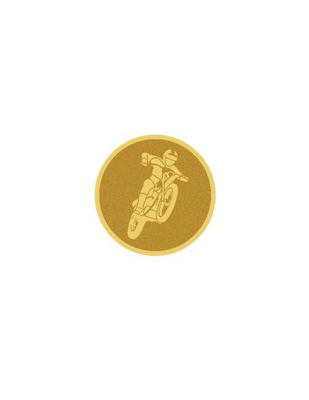 DISCO DORADO AUTOADHESIVA MOTO Ø 2,5 CM