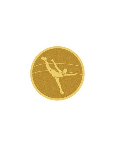 DISCO DORADO AUTOADHESIVA PATINAJE FEMENINO Ø 2,5 CM