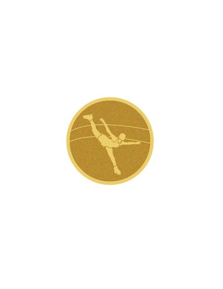 DISCO DORADO AUTOADHESIVA PATINAJE FEMENINO Ø 2,5 CM