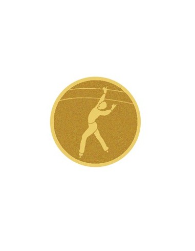 DISCO DORADO AUTOADHESIVA PATINAJE MASCULINO Ø 2,5 CM