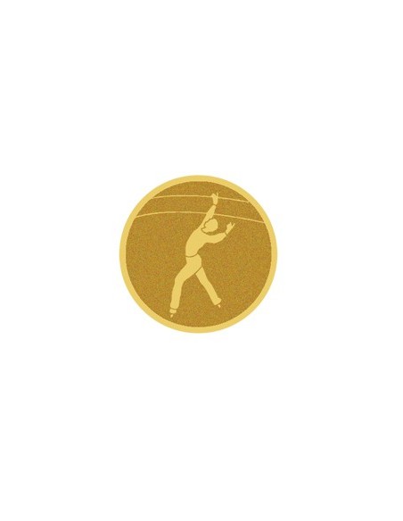 DISCO DORADO AUTOADHESIVA PATINAJE MASCULINO Ø 2,5 CM