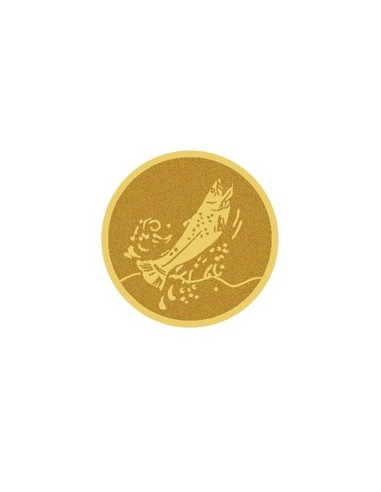 DISCO DORADO AUTOADHESIVA PEZ Ø 2,5 CM