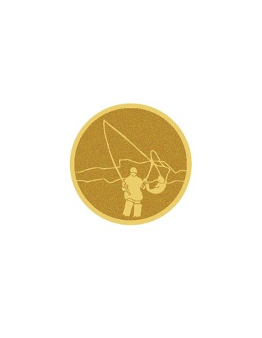 DISCO DORADO AUTOADHESIVA PEZCA Ø 2,5 CM