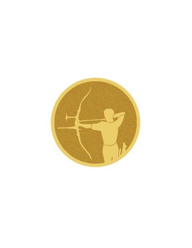 DISCO DORADO AUTOADHESIVA TIRO ARCO Ø 2,5 CM