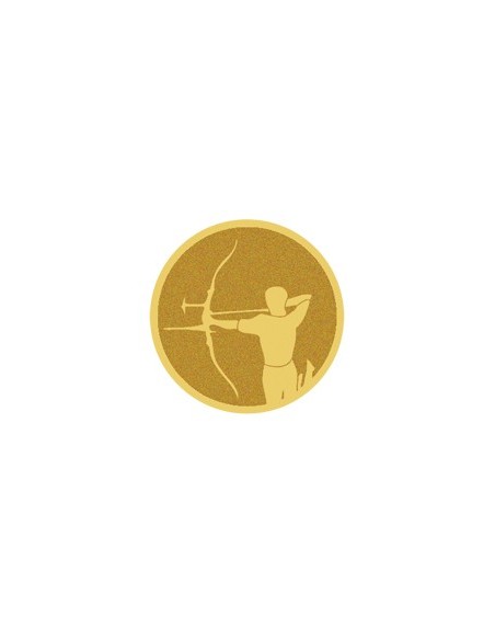 DISCO DORADO AUTOADHESIVA TIRO ARCO Ø 2,5 CM