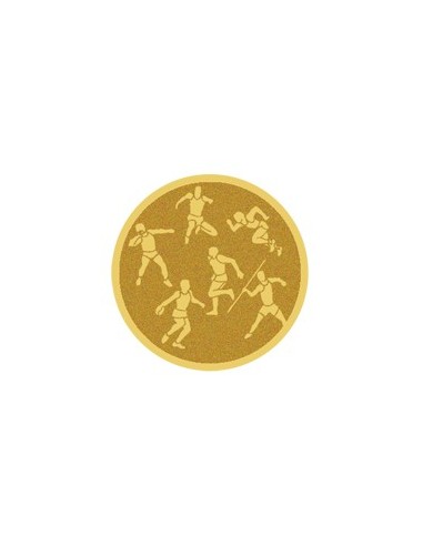 DISCO DORADO AUTOADHESIVA MULTIDEPORTES Ø 5 CM