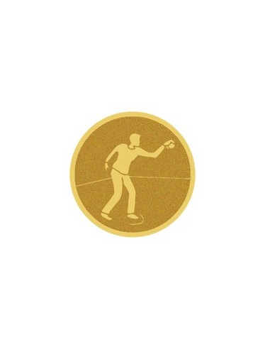 DISCO DORADO AUTOADHESIVA PETANCA Ø 5 CM