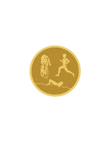 DISCO DORADO AUTOADHESIVA TRIAHLON Ø 5 CM - CM14