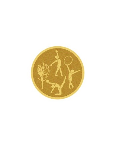DISCO DORADO AUTOADHESIVA GIMNASIA RITMICA Ø 5 CM