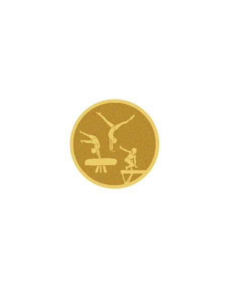 DISCO DORADO AUTOADHESIVA GIMNASIA Ø 5 CM - CM30