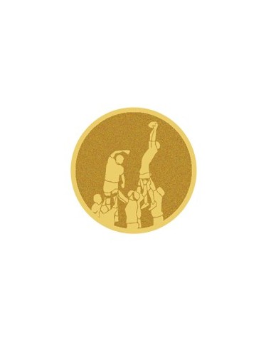 DISCO DORADO AUTOADHESIVA RUGBY - CM46