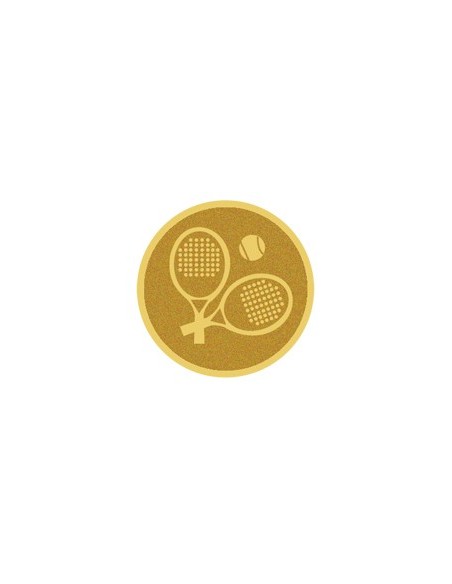 DISCO DORADO AUTOADHESIVA PADEL Ø 5 CM