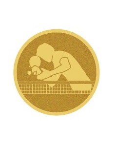 DISCO DORADO AUTOADHESIVA PIN-PON Ø 5 CM