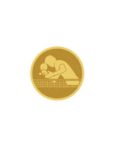 DISCO DORADO AUTOADHESIVA PIN-PON Ø 5 CM