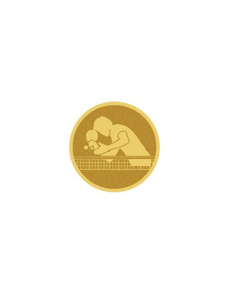 DISCO DORADO AUTOADHESIVA PIN-PON Ø 5 CM