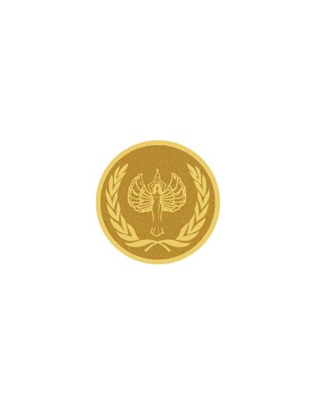 DISCO DORADO AUTOADHESIVA VICTORIA Ø 5 CM