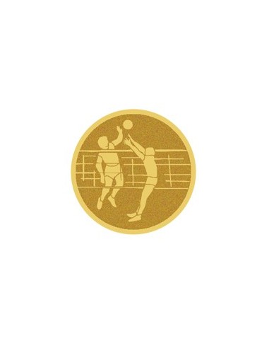 DISCO DORADO AUTOADHESIVA VOLEIBOL Ø 5 CM