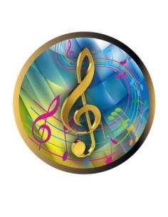 DISCO EPOXY NOTA MUSICAL Ø 5 CM