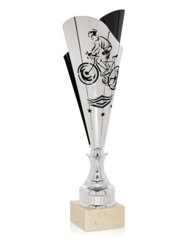 Copa laser Plata / Negro Ciclismo