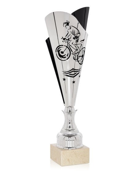 Copa laser Plata / Negro Ciclismo