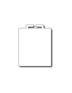 MEDALLA METACRILATO BLANCO 6 x 7 CM - M2611B