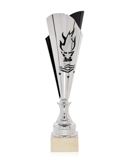 Copa laser Plata / Negro Alegórica